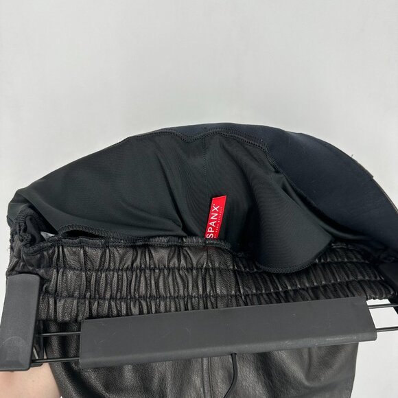 Spanx Leather-Like High Rise Jogger Pants Black Small - Picture 9 of 12